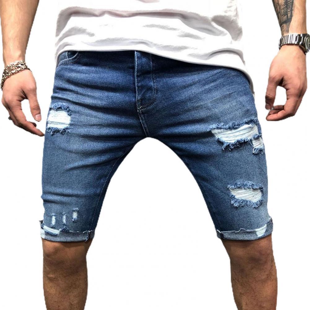 Men'S Shoes For Jeans - Men Short Jeans Denim Tight Shorts
