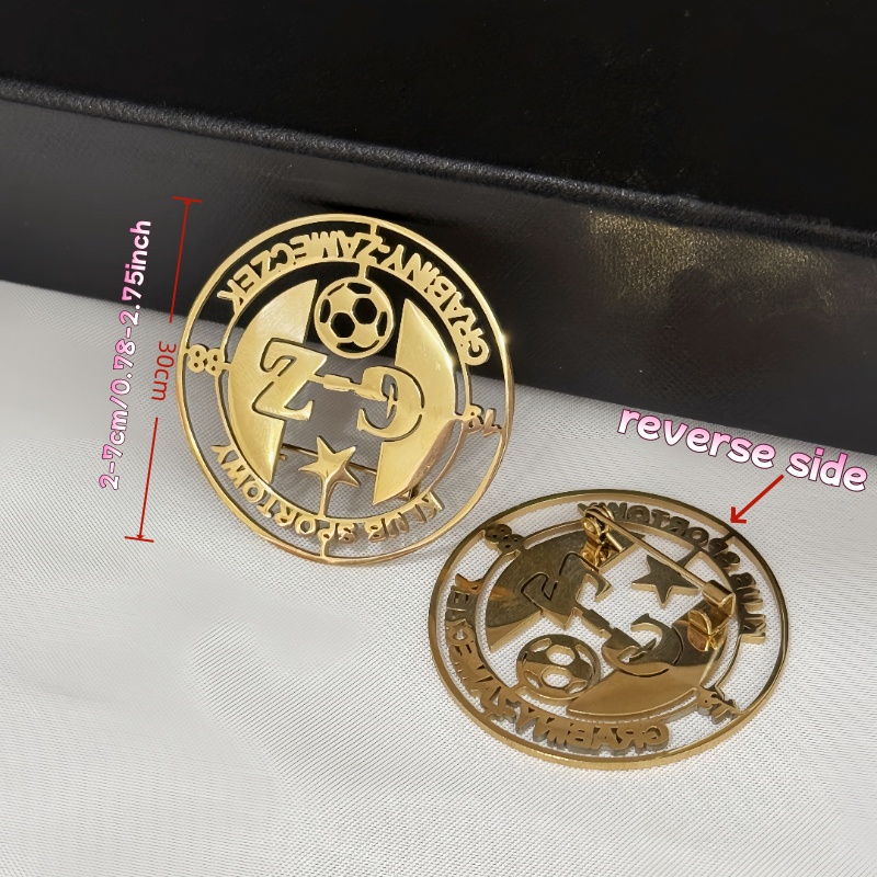 Custom Logo Brooch Simple Crea - Men'S Shoes Brogues recension och pris
