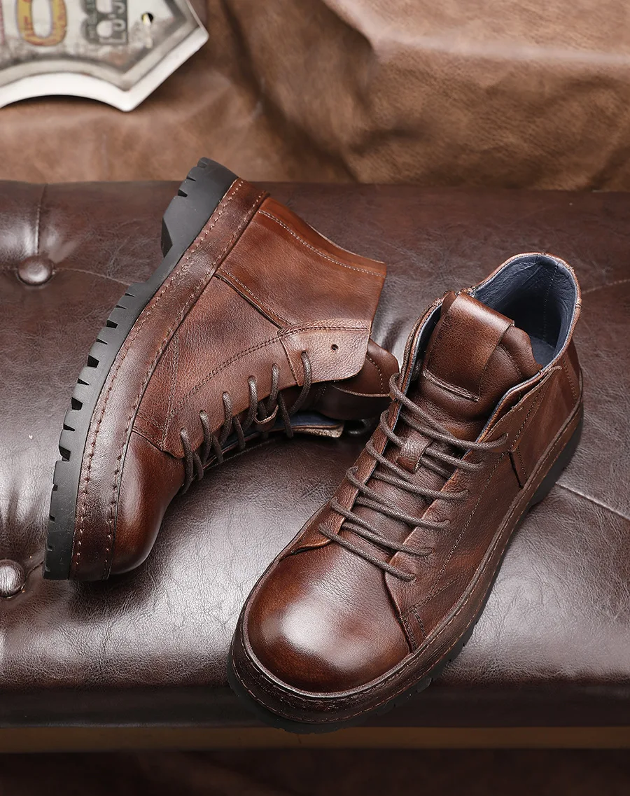 Vintage British Men Ankle Boot - Men'S Shoes Brogues recension och pris