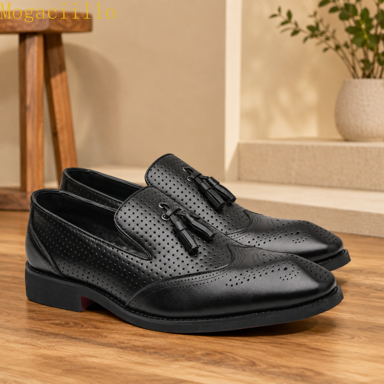 Brand Yellow Men's Tassel  Red - Men'S Shoes Brogues recension och pris