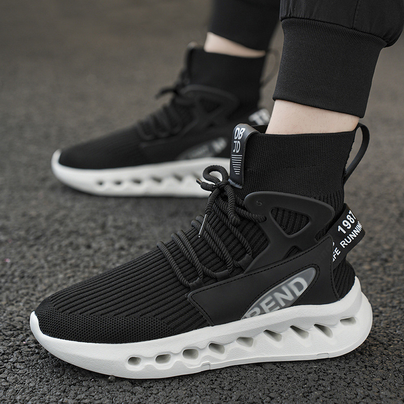 Trendy Men High Top Sock Shoes - Men'S Shoes Brogues recension och pris