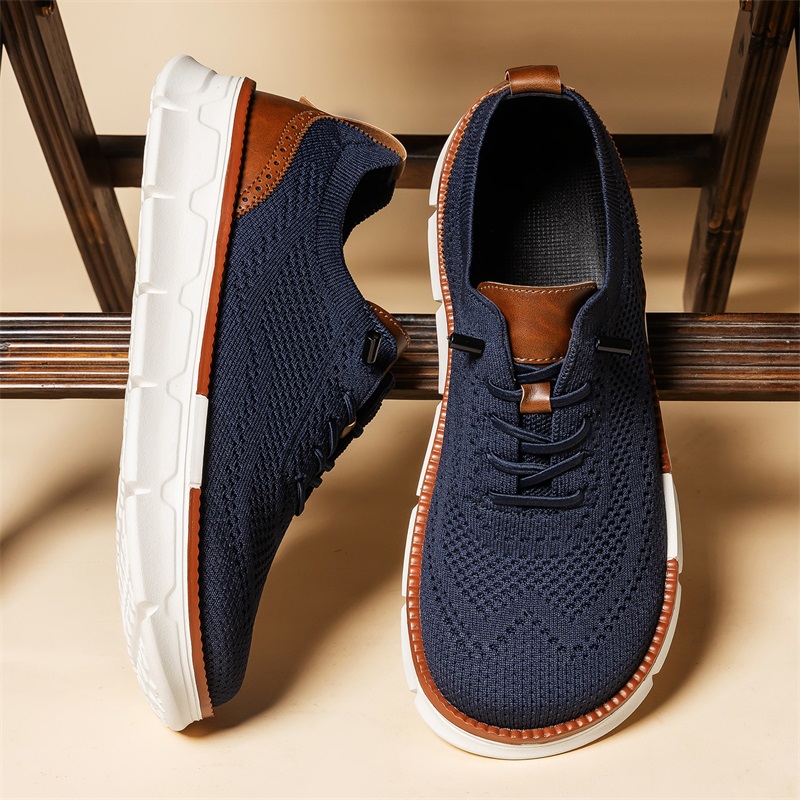 Men Wide Toe Knit Dress Shoes  - Men'S Shoes Brogues recension och pris