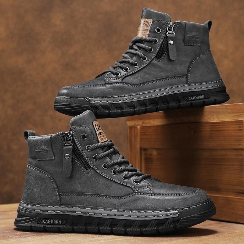 Men Leather High Top Ankle Boo - Running Shoes Lightweight recension och pris