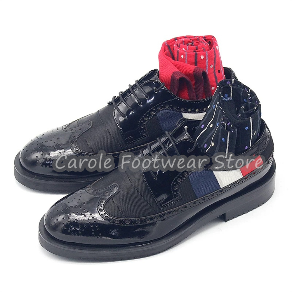 Fashion Mixed Color Carved Lac - Men'S Shoes Brogues recension och pris