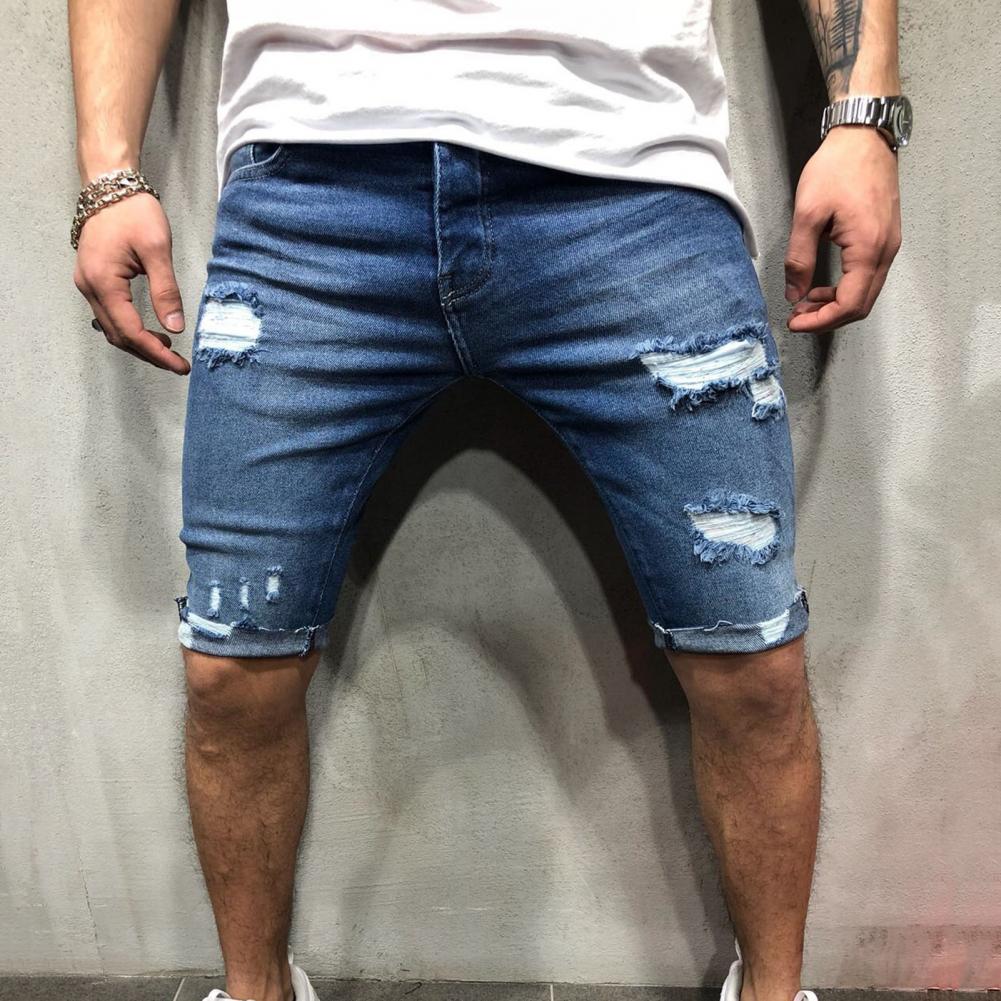 Men Short Jeans Denim Tight Sh - Men'S Shoes For Jeans recension och pris
