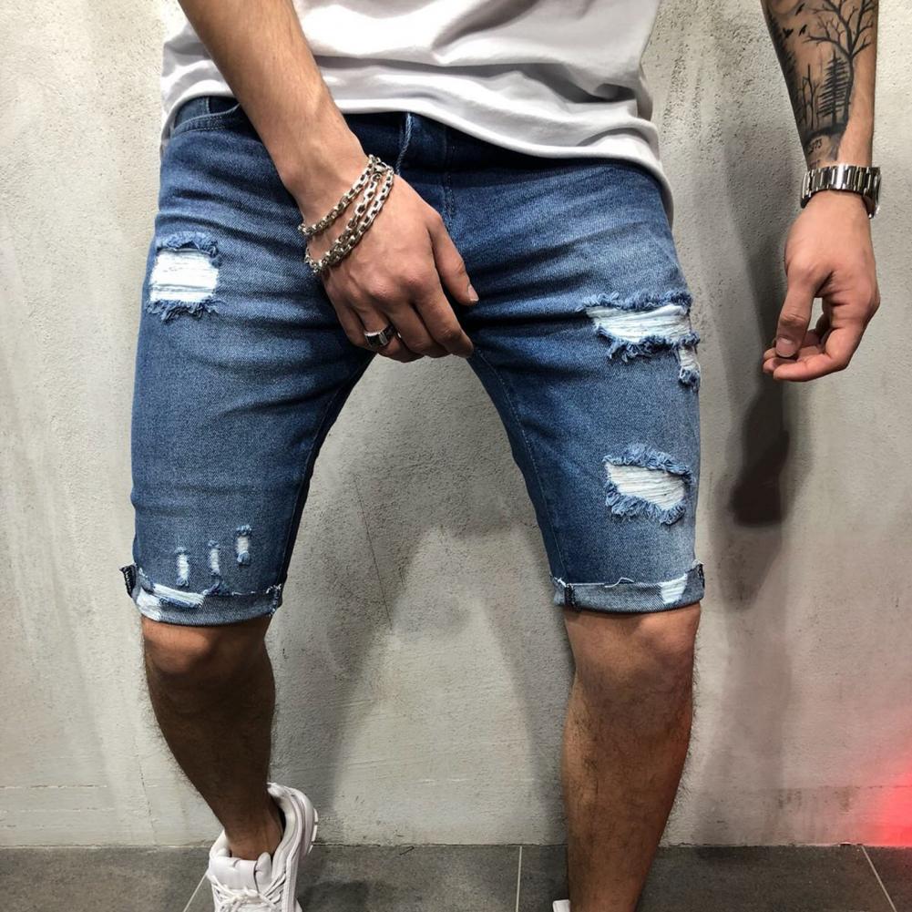 Men Short Jeans Denim Tight Sh - Men'S Shoes For Jeans recension och pris
