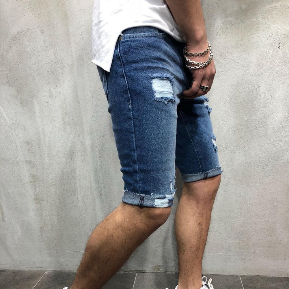 Men Short Jeans Denim Tight Sh - Men'S Shoes For Jeans recension och pris