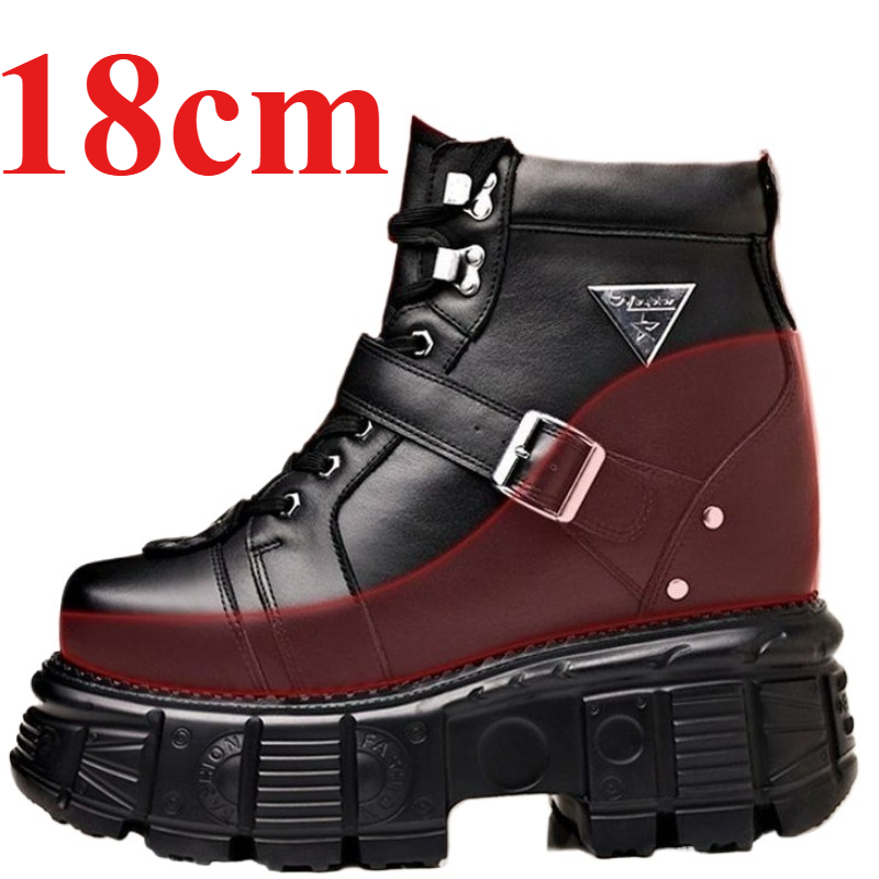 Genuine Leather Motorcycle Boo - Men Shoes Type recension och pris