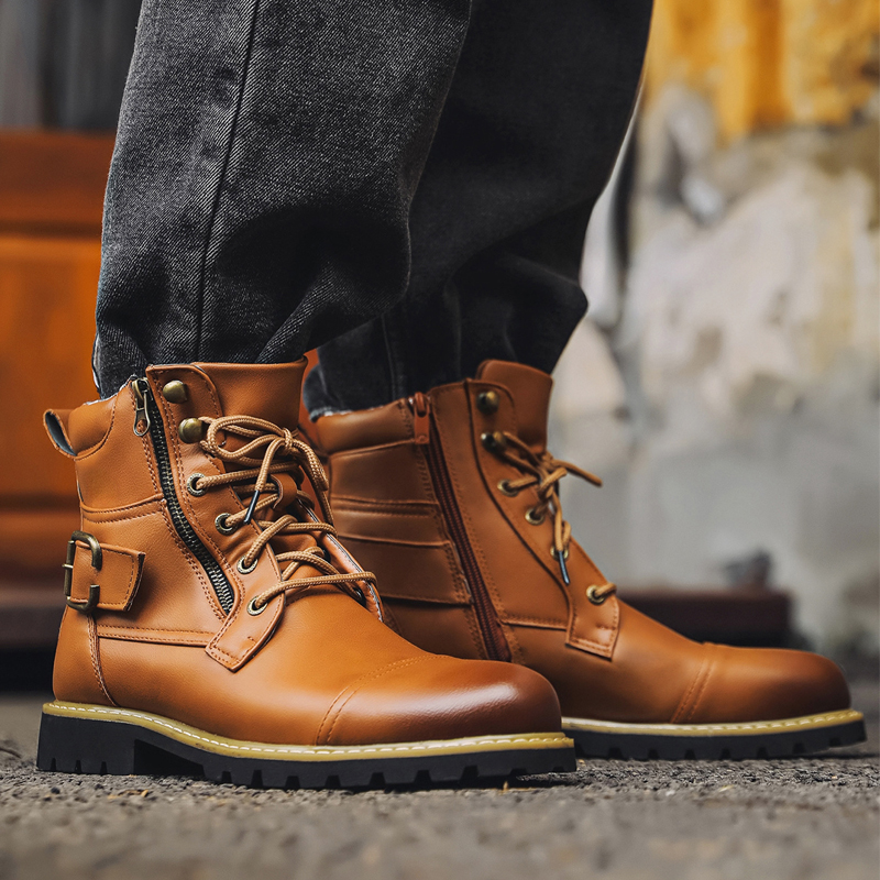 Quality Men Leather Boots Meta - Men Shoes Type recension och pris