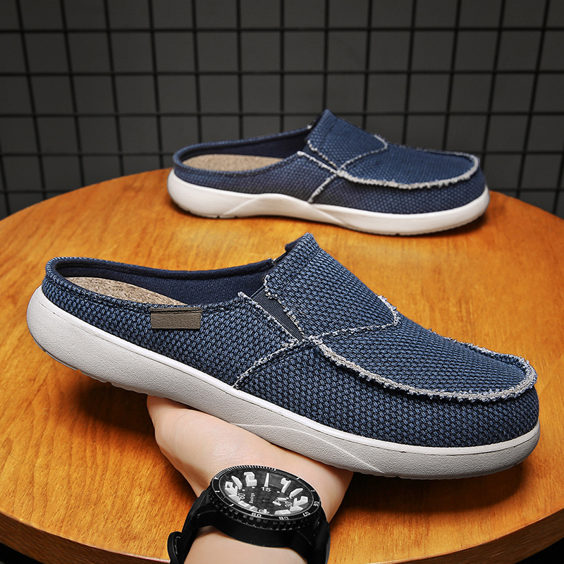 Canvas Slip on Half Shoes for  - Men Shoes Xxl recension och pris