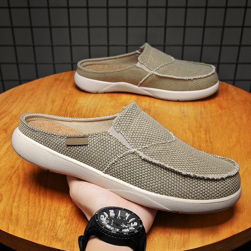 Canvas Slip on Half Shoes for  - Men Shoes Xxl recension och pris
